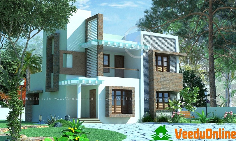 1475 Square Feet Double Floor Contemporary Home Design
