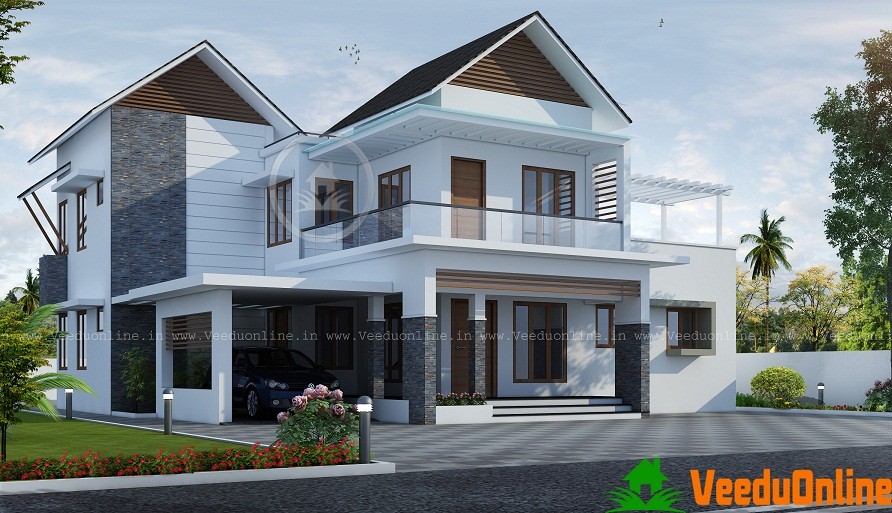 2120 Sq Ft Double Floor Contemporary Home Design