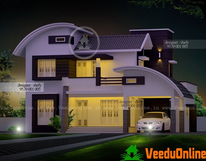 2300 Square Feet Double Floor Contemporary Home Design