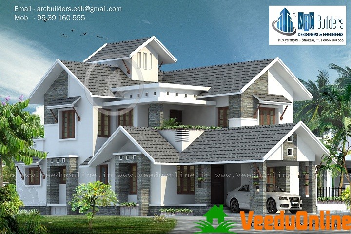 2543 Sq Ft Double Floor Contemporary Home Design