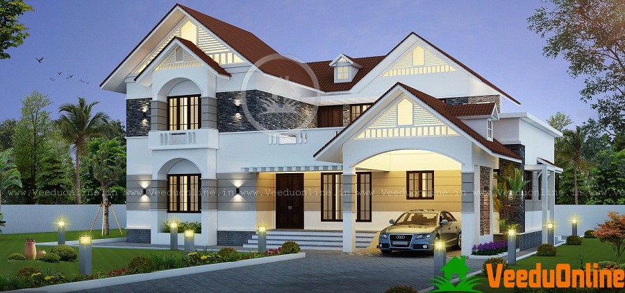 2645 Sq Ft Double Floor Contemporary Home Design
