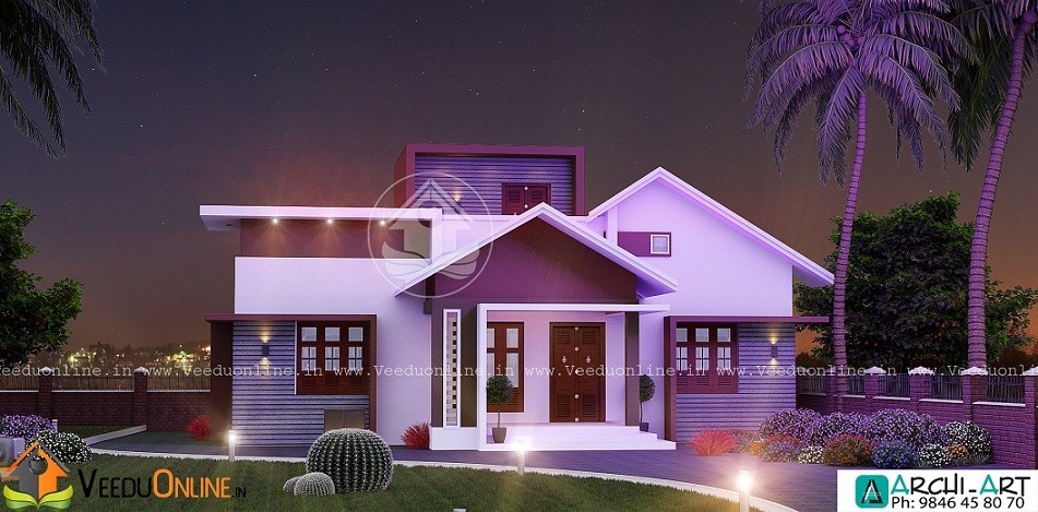 1091 Square Feet Contemporary Budget Home Design