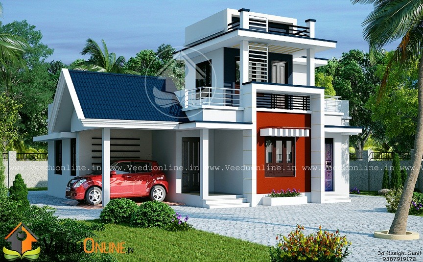 1430 Square Feet Single Floor Low Budget Home Design
