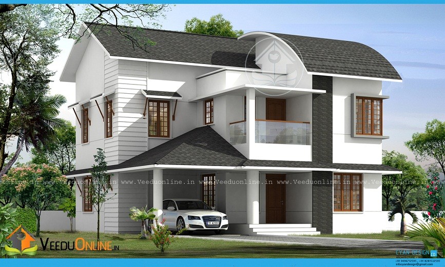 1800 Square Feet Double Floor Contemporary Home Design
