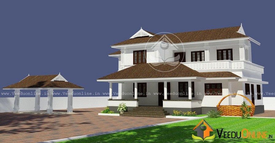 2700 Square Feet Contemporary 5 BHK Budget Home Design