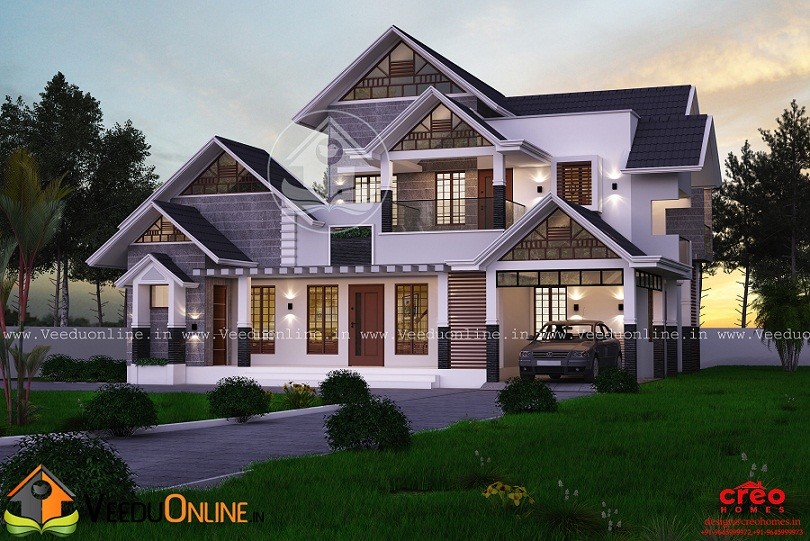 2710 Square Feet Double Floor Contemporary Home Design