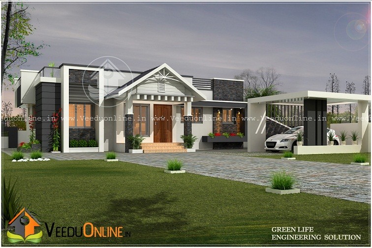 1148 Square Feet Single Floor Contemporary Home Design