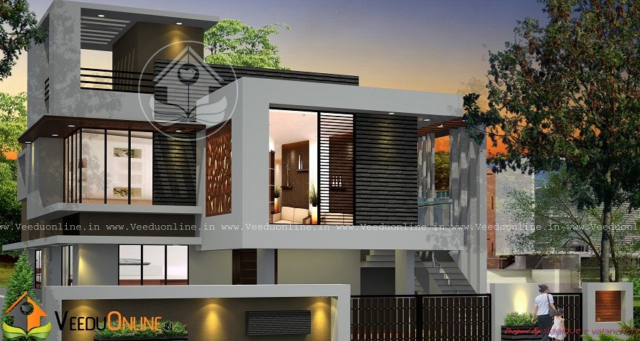 1944 Square Feet 4 BHK Double Floor Renovation Home Design