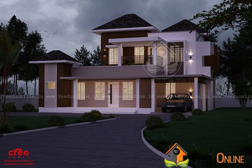2710 Square Feet Double Floor Modern Budget Home Design