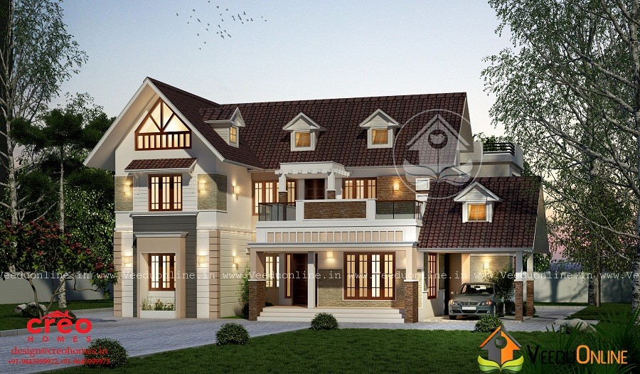 2958 Square Feet Double Floor Contemporary Home Design