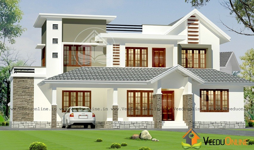 3000 Square Feet Double Floor Contemporary Home Design