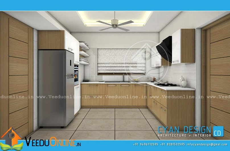 75 Square Feet Contemporary Modular Kitchen Interior Design