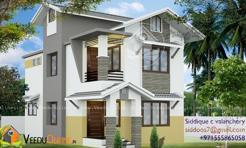 928 Square Feet Double Floor Contemporary Home Designs