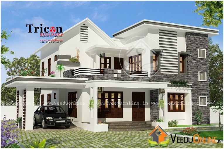 2355 Square Feet Double Floor Contemporary Home Design