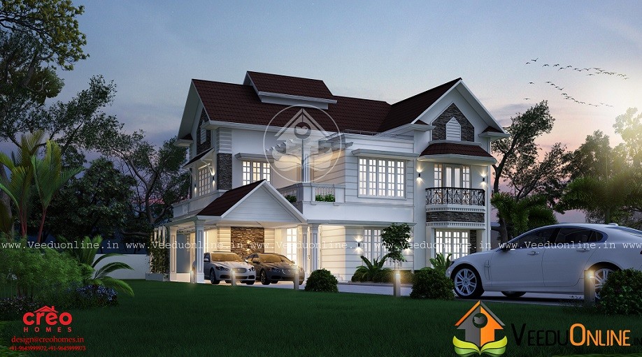 3012 Square Feet Double Floor Contemporary Home Design