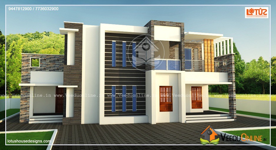 1895 Square Feet Double Floor Contemporary Home Design