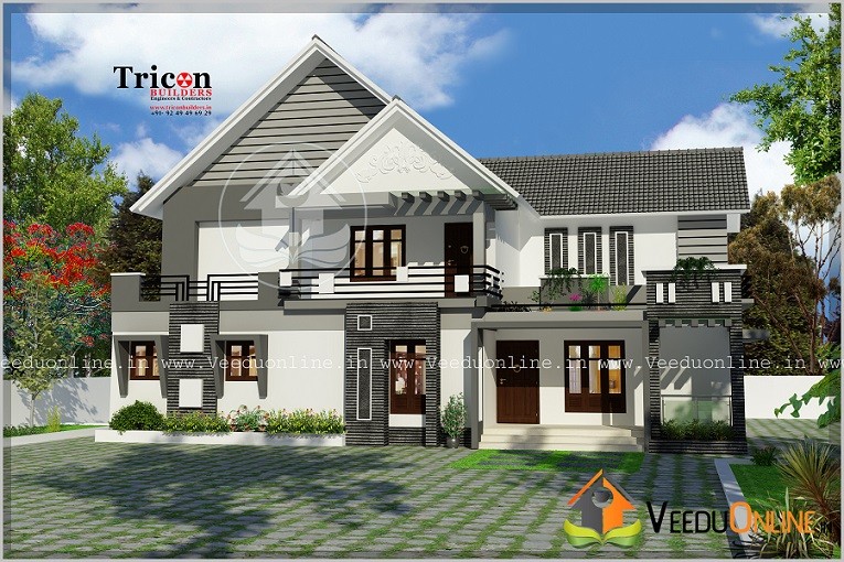 2776 Square Feet Double Floor Contemporary Home Design
