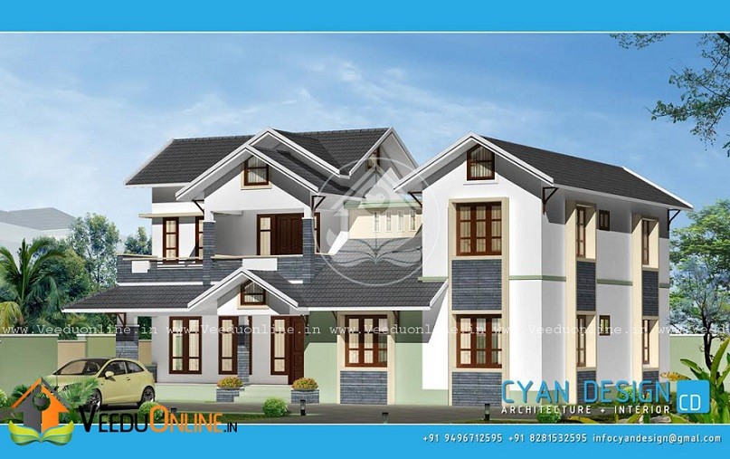 2800 Square Feet 4 BHK Double Floor Traditional Home Design