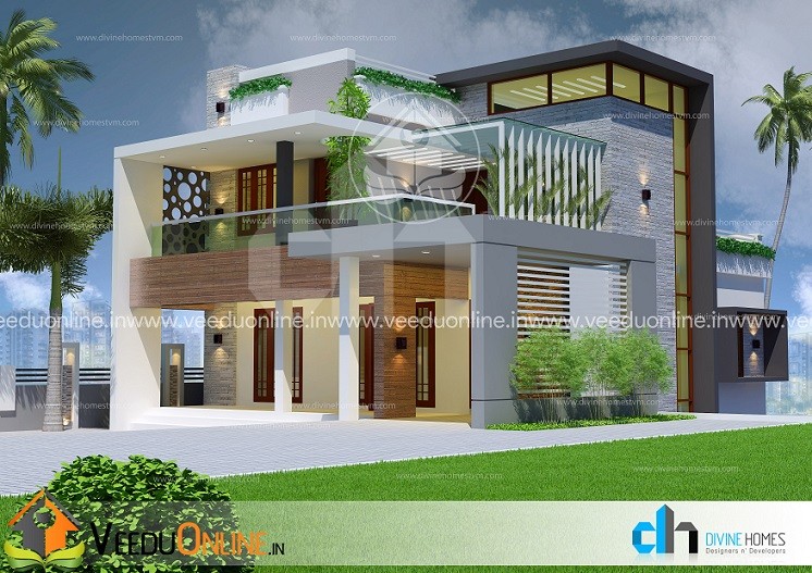 2900 Square Feet Triple Floor Contemporary Home Design