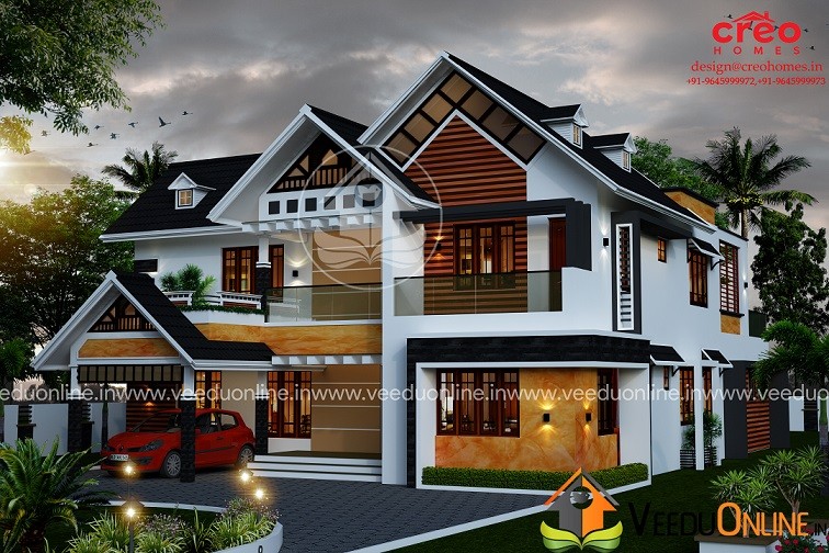 3790 Square Feet Double Floor Contemporary Home Design