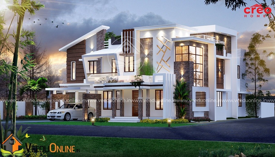 4898 Square Feet Double Floor Contemporary Home Design