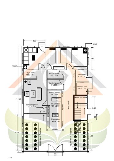 1998 Square Feet Double Floor Contemporary Clinic Design