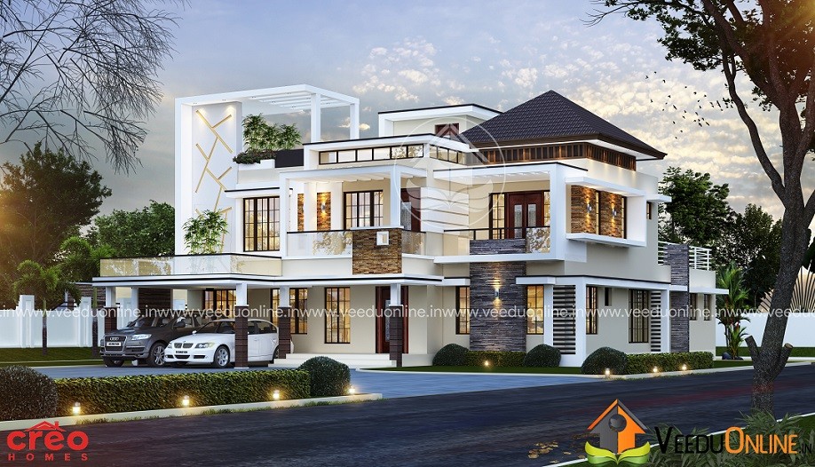 3500 Square Feet Double Floor Contemporary Home Design
