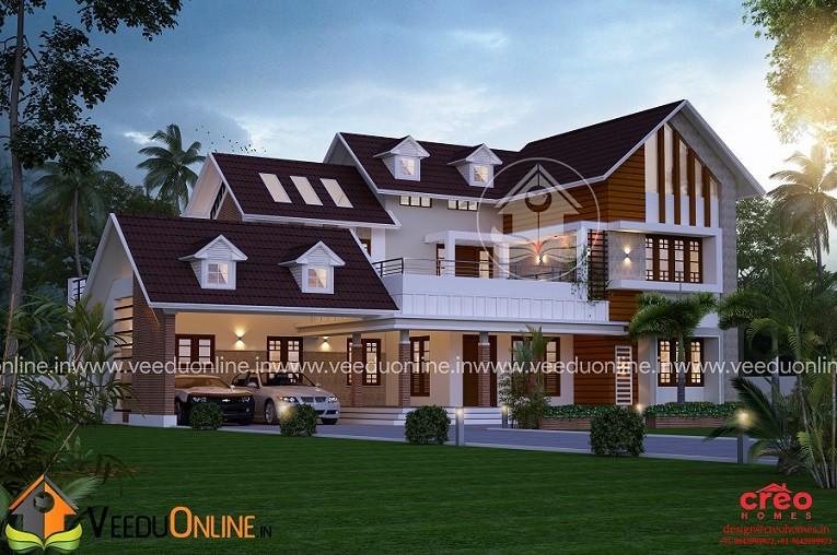 3565 Square Feet Double Floor Contemporary Home Design
