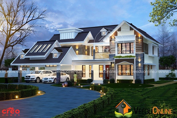 4279 Square Feet Double Floor Contemporary Home Design