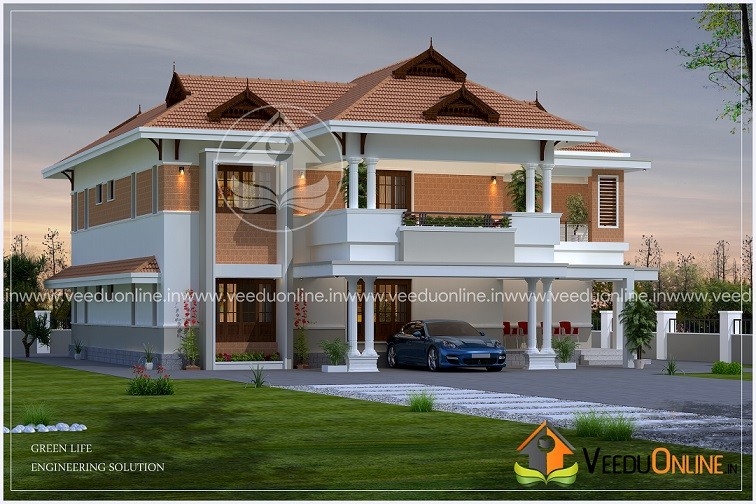4174 Square Feet Double Floor Contemporary Home Design