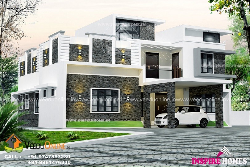 2544 Square Feet Double Floor Contemporary Home Design