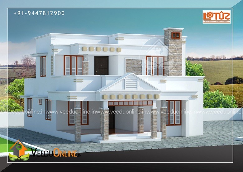 1910 Square Feet Double Floor Contemporary Home Design