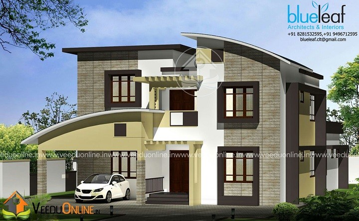 3330 Square Feet Double Floor Contemporary Home Design