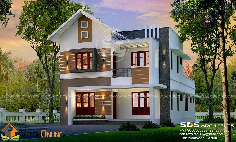 1790 Square Feet Double Floor Contemporary Home Design
