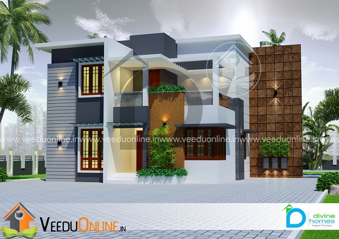 1972 Square Feet Double Floor Contemporary Home Design
