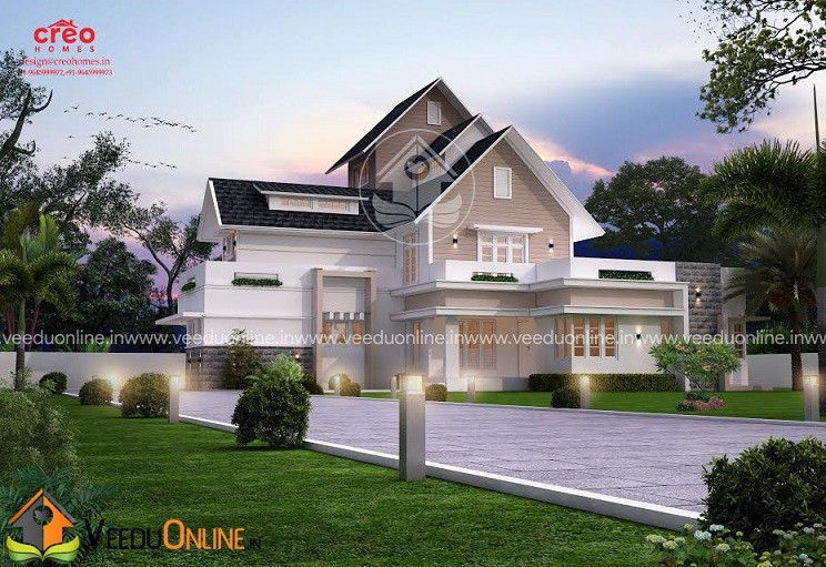 2630 Square Feet Double Floor Contemporary Home Design