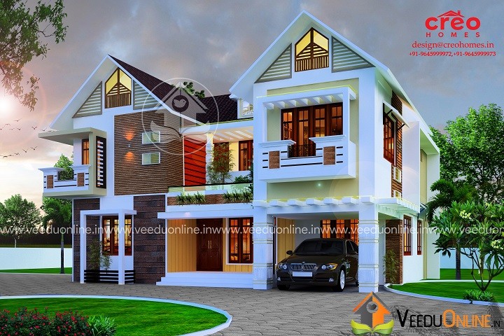 2781 Square Feet Double Floor Contemporary Home Design