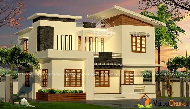 1500 Square Feet Double Floor Modern Home Design