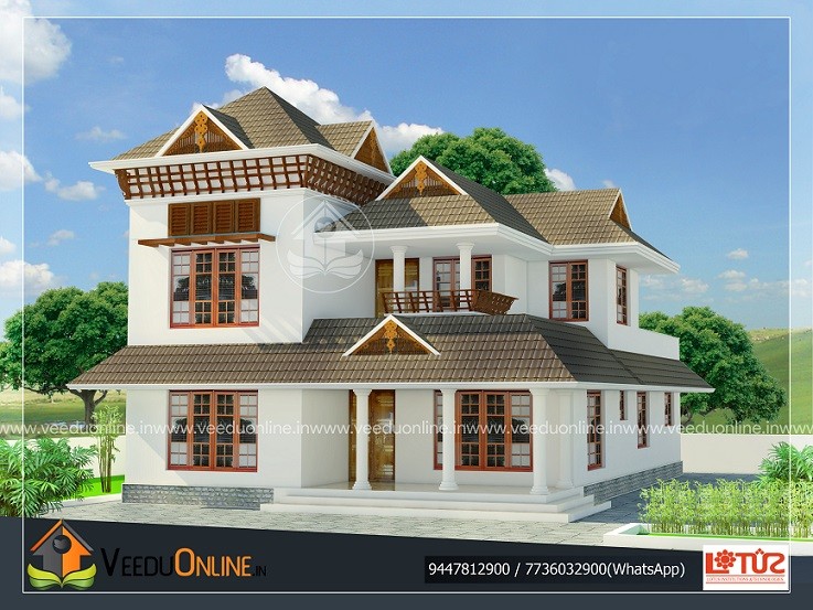 1630 Square Feet Double Floor Contemporary Home Designs