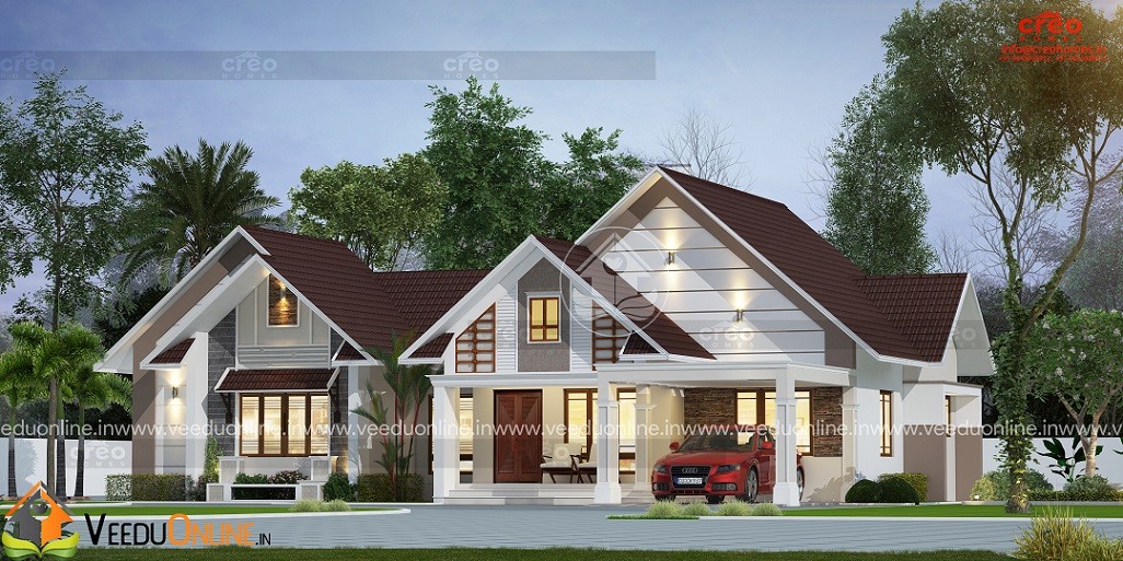 2207 Square Feet Single Floor Traditional Home Design