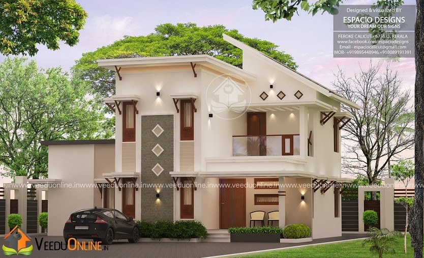 1908 Square Feet Double Floor Contemporary Home Design