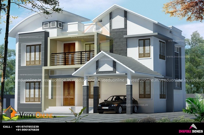 2965 Square Feet Double Floor Contemporary Home Design