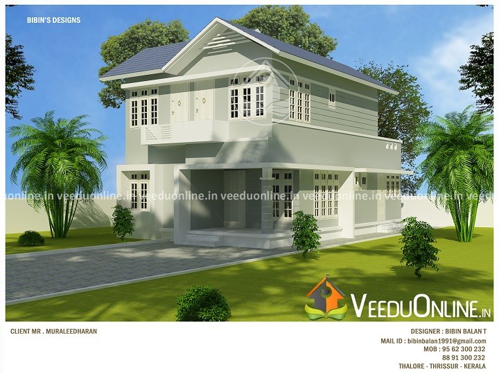 1372 Square Feet Double Floor Contemporary Home Design