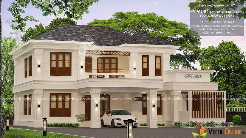 2317 Square Feet Double Floor Contemporary Home Design