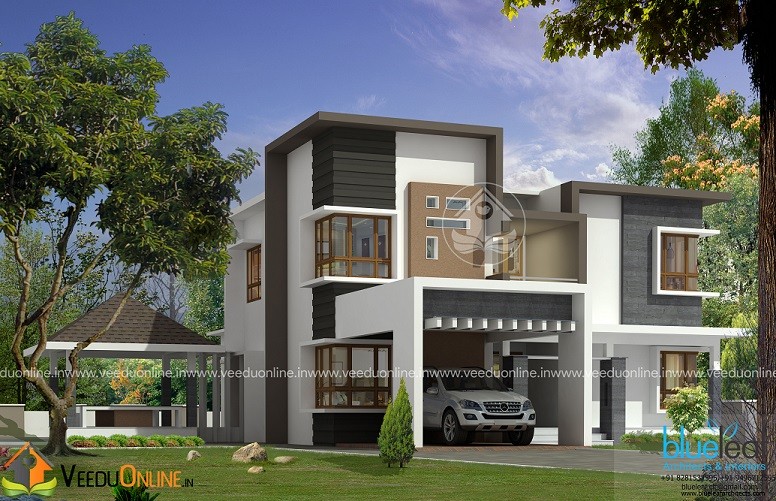 2758 Square Feet Double Floor Contemporary Home Design