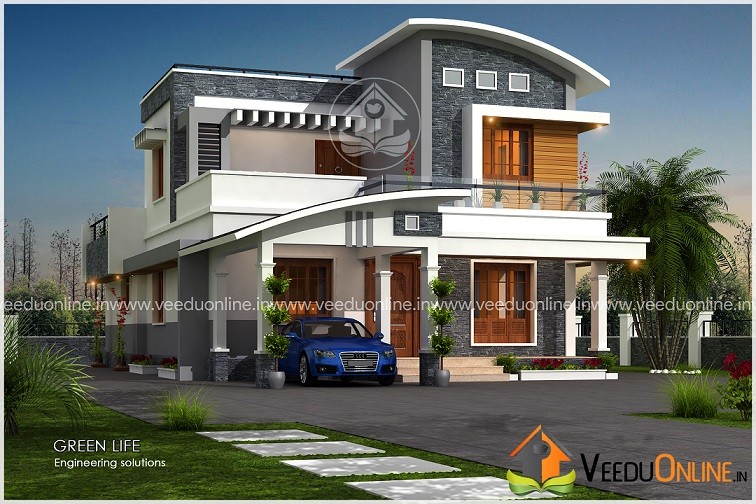 1952 Square Feet Double Floor Contemporary Home Design