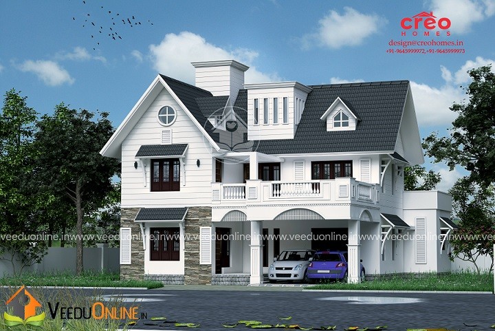 2770 Square Feet Double Floor Contemporary Home Design