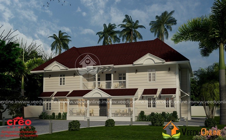 3145 Square Feet Double Floor Contemporary Home Designs