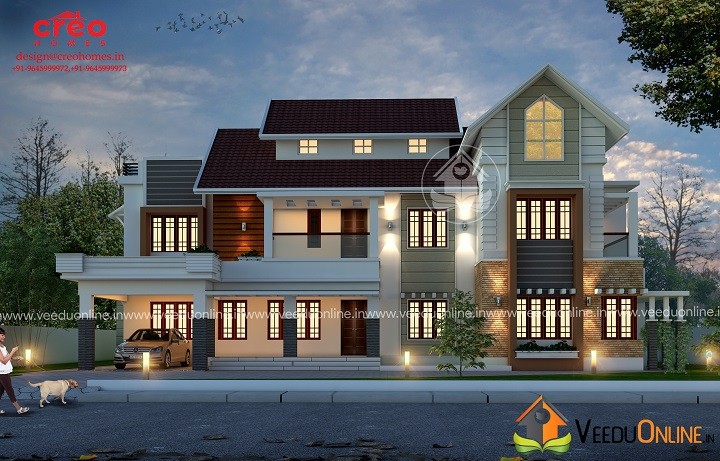 3873 Square Feet Double Floor Contemporary Home Design