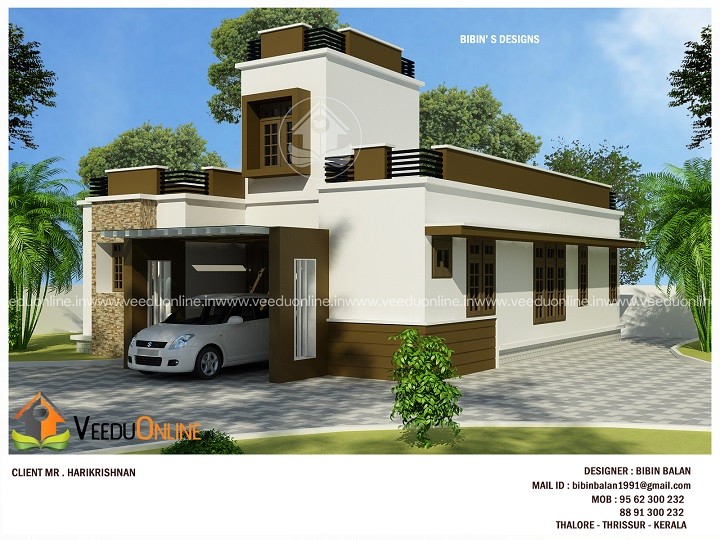 1174 Square Feet Single Floor 2 BHK Budget Home Design